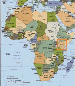 Philomena worked as a nurse / midwife in Kenya in East Africa